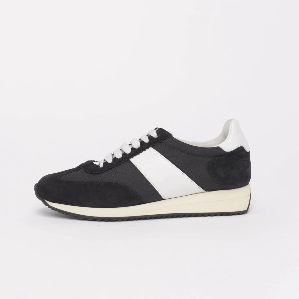 Saint Laurent Black & White Mesh & Suede SL/20 Sneakers 36