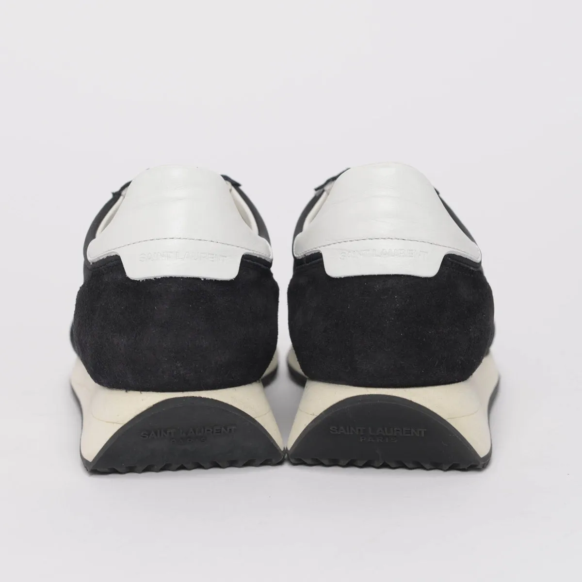 Saint Laurent Black & White Mesh & Suede SL/20 Sneakers 36