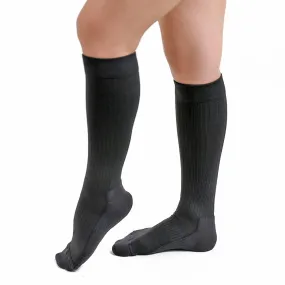 Salvere Recovery Wear, Knee High Unisex Cushion Sole Socks, Closed Toe, 15-20 mmHg