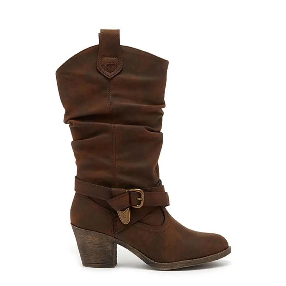 Sidestep Brown Western Cowboy Boot