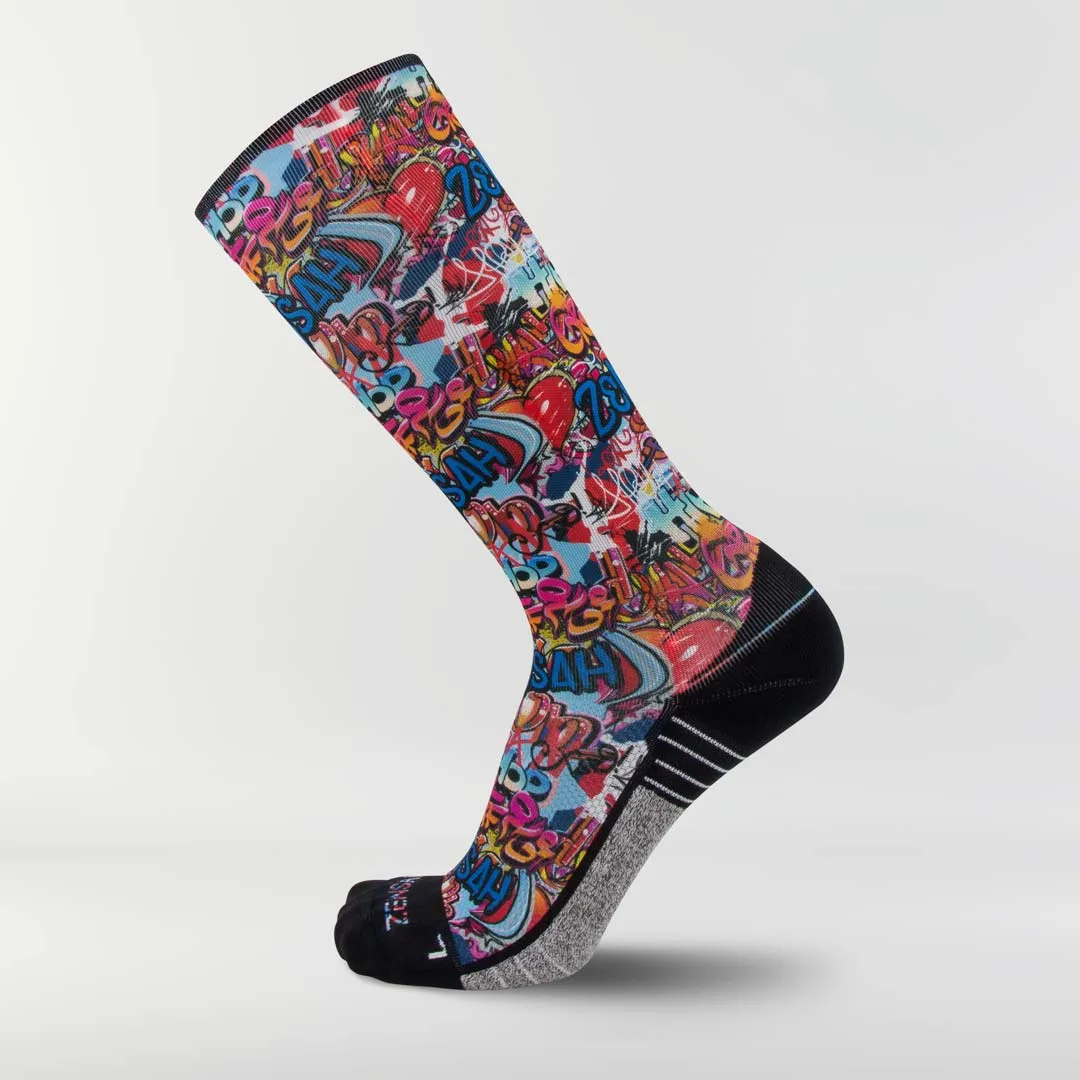 Street Art Compression Socks (Knee-High)