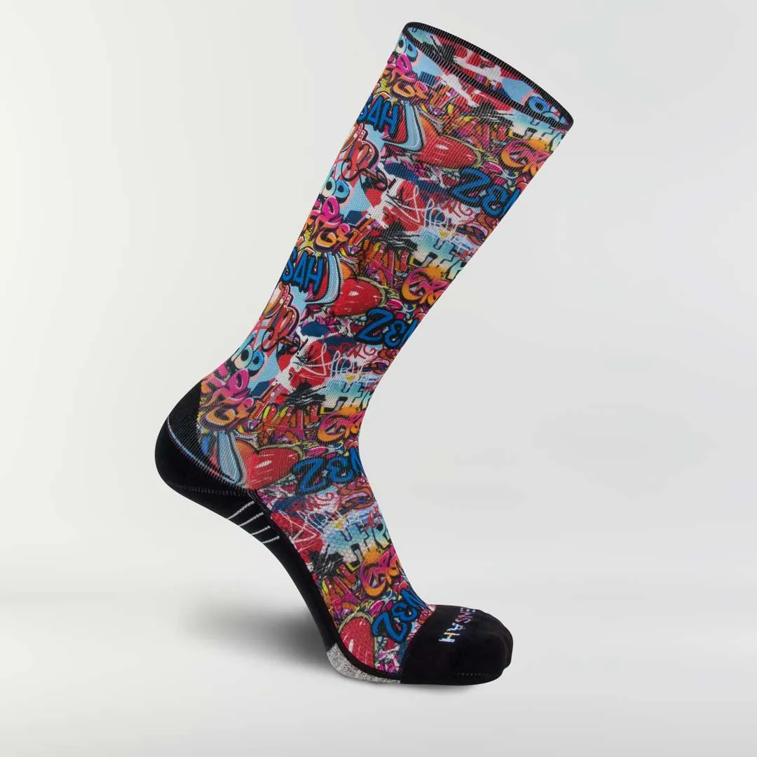 Street Art Compression Socks (Knee-High)