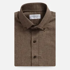 The Brown Conlon Houndstooth Custom Shirt