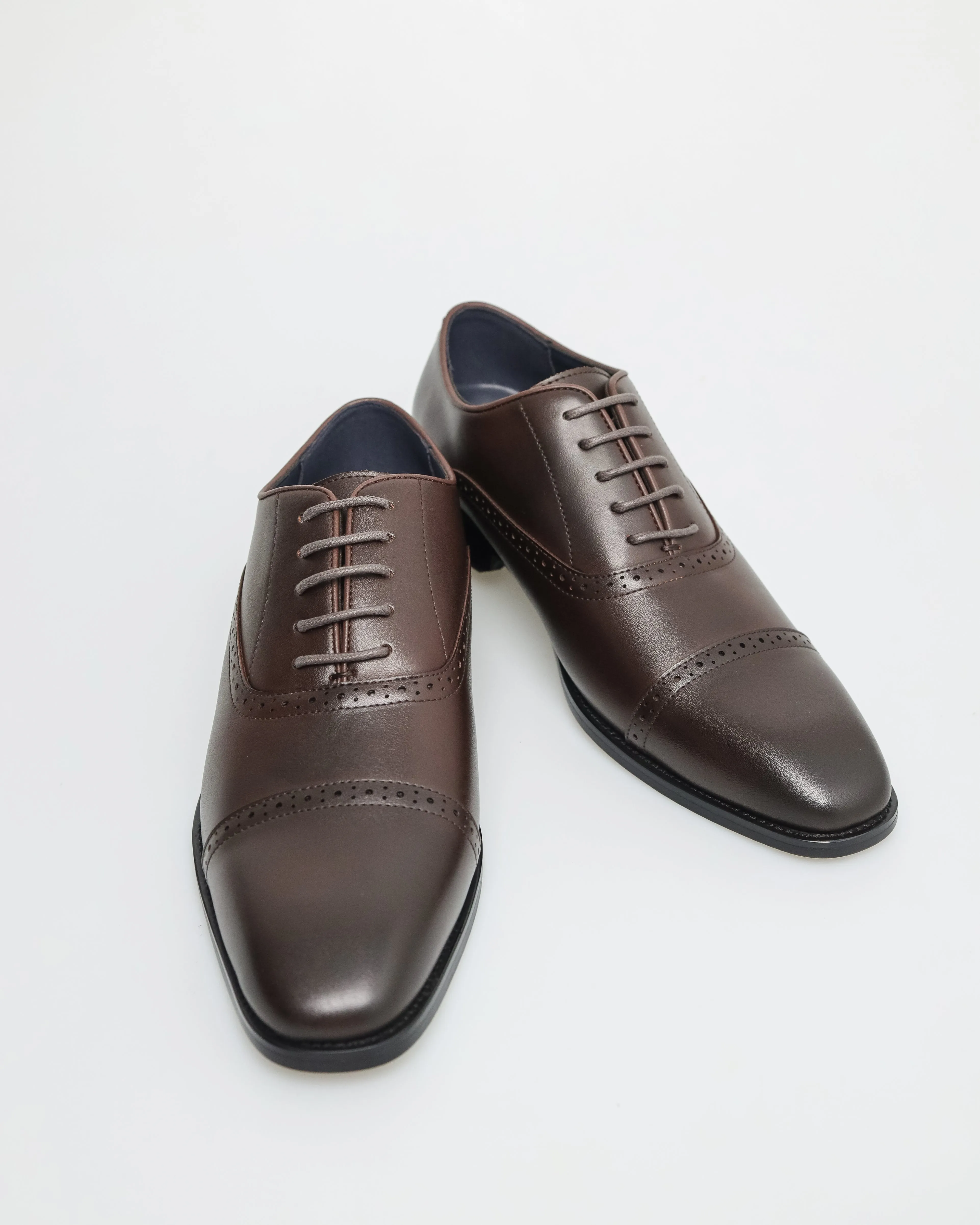 Tomaz F398 Men's Cap Toe Oxford (Coffee)