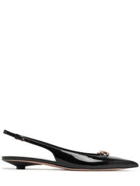 Valentino Garavani   20mm Vlogo patent leather slingbacks 