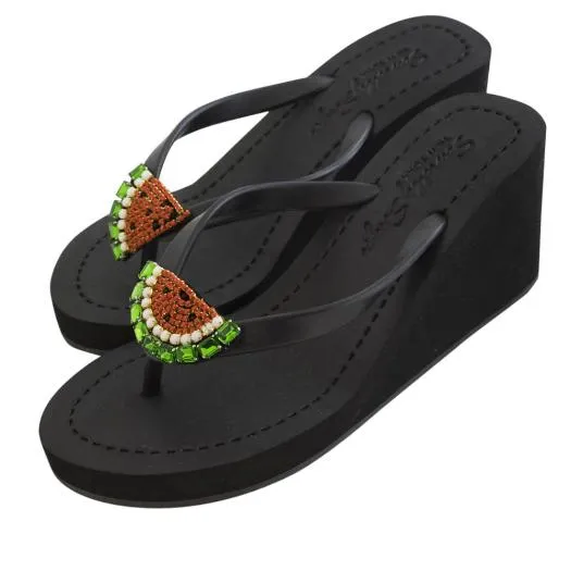 Watermelon - Women's High Wedge