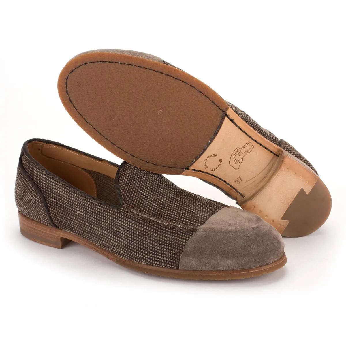 ZOE 56029<br>Melange linen loafers